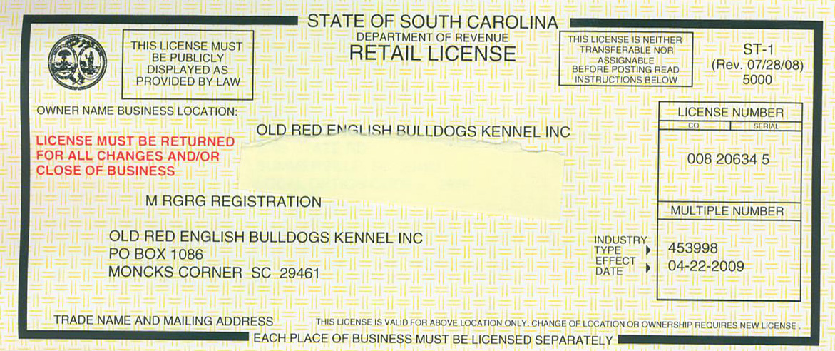 How To Get A Retail License In Sc